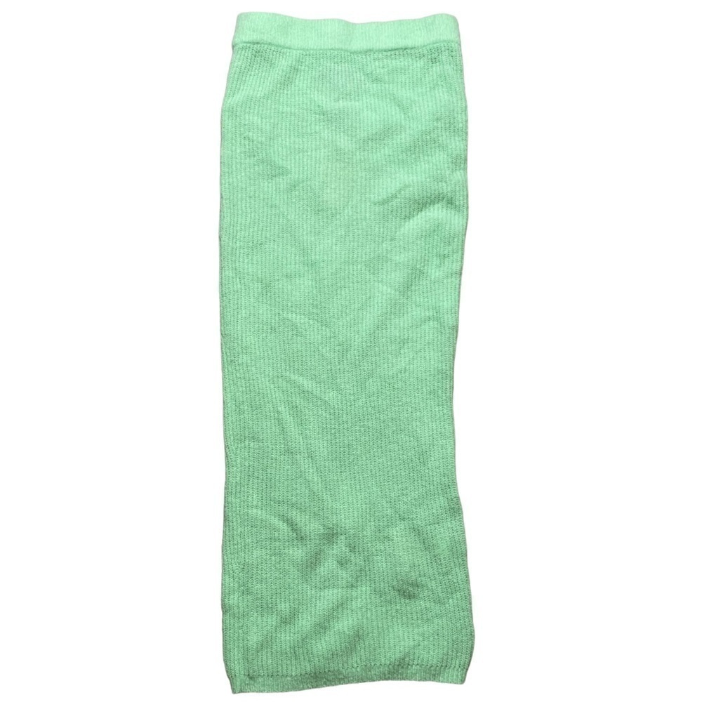 NWT MISGUIDED MINT GREEN LONG KNIT SKIRT SIZE 2/4